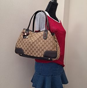 Gucci Brown GG Canvas Princy Tote Bag